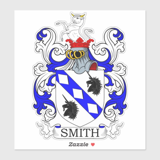 Adesivo Smith Family Crest (Folha)