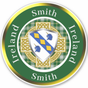Adesivo Smith Irish Shield/Celtic Cross Personalizado