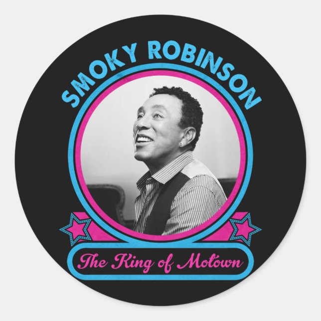 Adesivo Smokey Robinson O Rei De Motown (Frente)