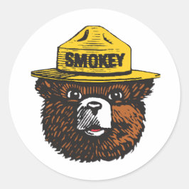 Adesivo Smokey stickeer for campers and hikers
