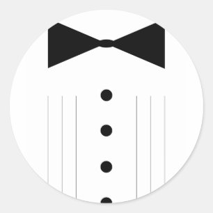 Adesivo smoking do bowtie do traje de cerimónia