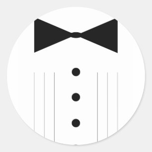 Adesivo smoking do bowtie do traje de cerimónia