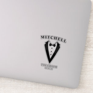Adesivo Smoking Personalizado para o Noivo