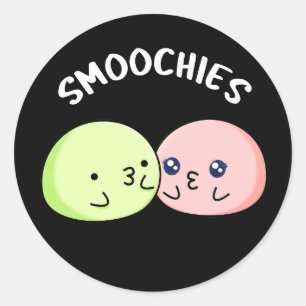 Adesivo Smoochies Engraçado Beijar Mochi Pun Dardo BG