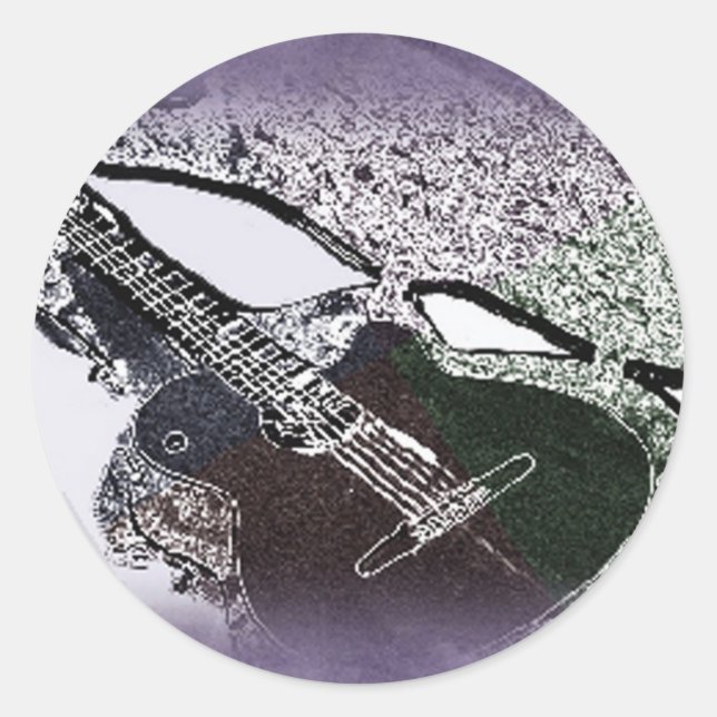 Adesivo Smooth Jazz Guitar (Frente)