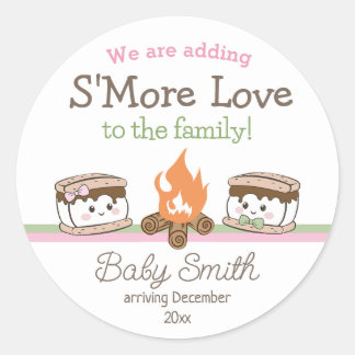 Adesivo S'more Love chá de fraldas