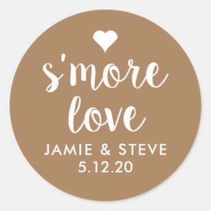 Adesivo "Smore Love Stickers, Smore Favor Stickers"