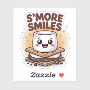 Adesivo Smore Smile Marshmallow Entre Chocolate