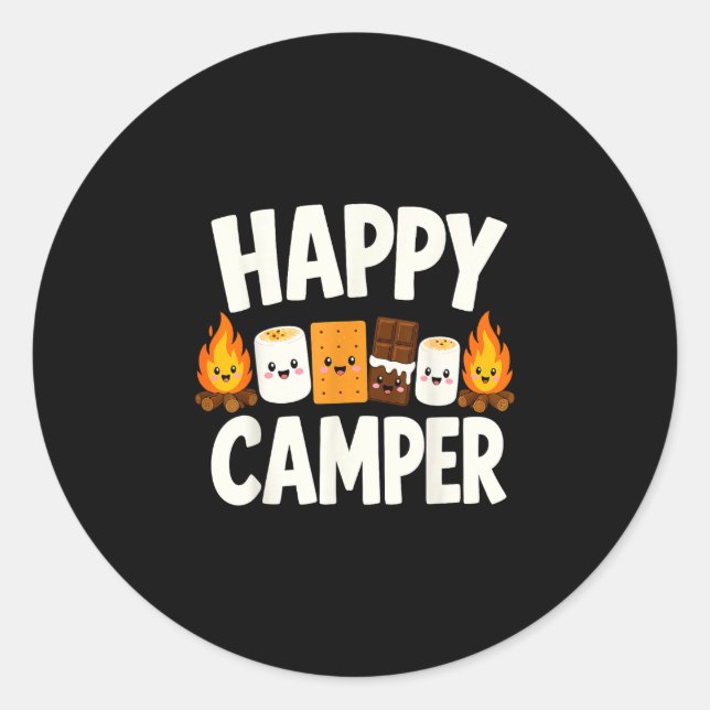 Adesivo S'mores fogueira camping  (Frente)