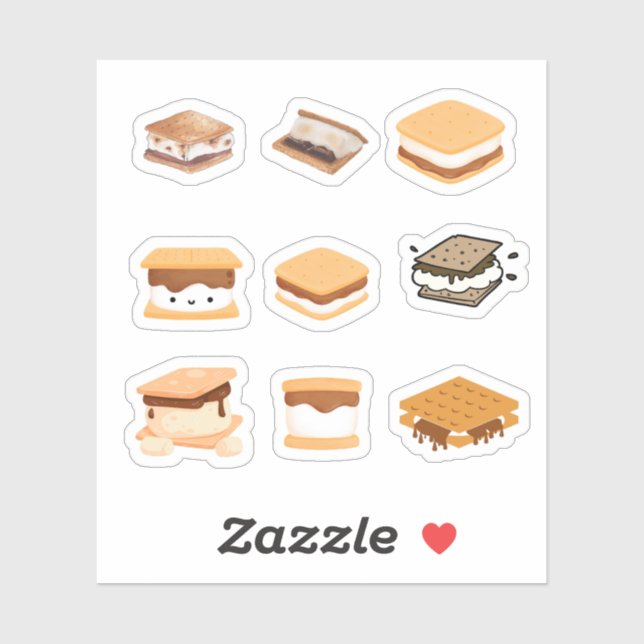 Adesivo Smores Stickers (Folha)