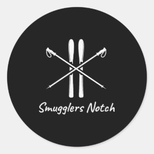Adesivo Smugglers notch vermont esqui esquis inverno abaix