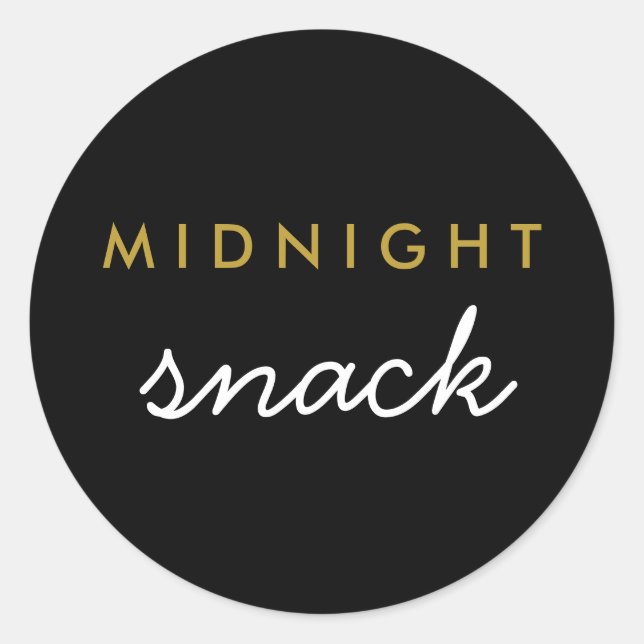 Adesivo Snack Sticker Midnight (Frente)