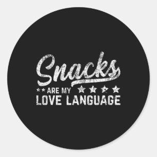 Adesivo Snacks São Minha Língua De Amor, Comida De Dia Val