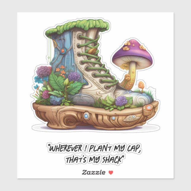 Adesivo Sneaker Mushroom Woodlan (Folha)