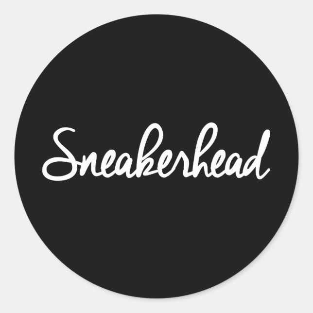 Adesivo Sneakerhead Slogan Impressão (Frente)