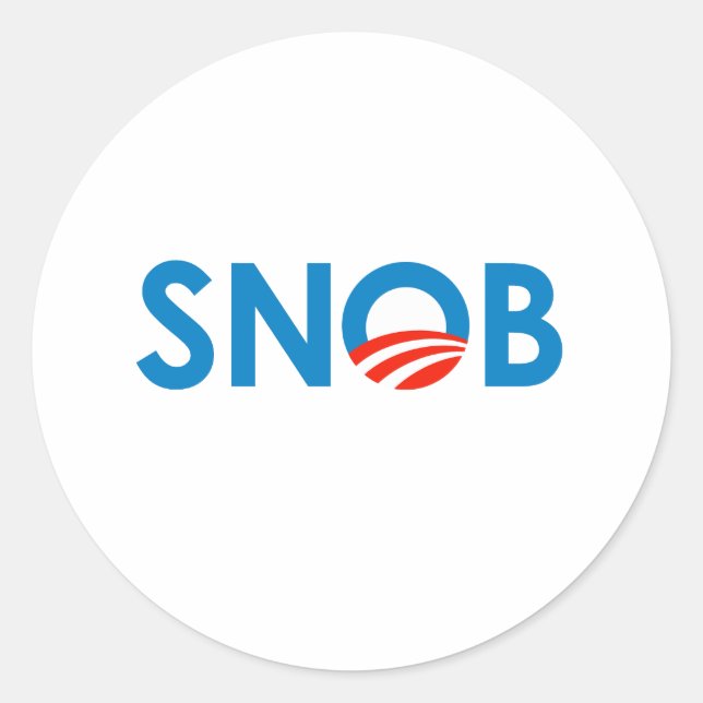 ADESIVO SNOB/ANTI-OBAMA (Frente)