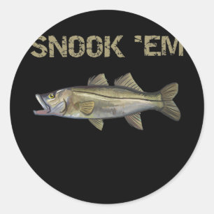 Adesivo Snook 'Em Snook Pescando Comum Snook