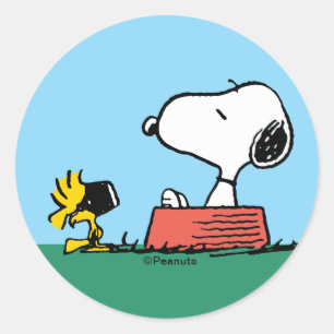 Adesivo Snoopy e Woodstock no Verão a Nadar