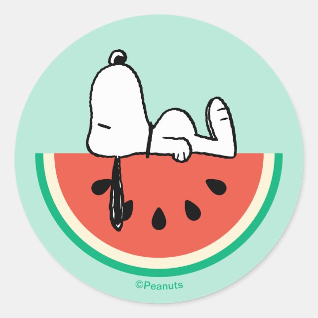 Adesivo Snoopy Sonhos de Melancia (Frente)