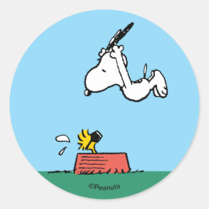Adesivo Snoopy & Woodstock   Mergulho no Lago de Verão