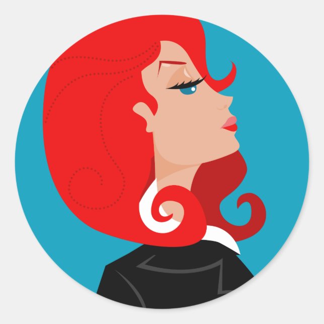 Adesivo Snooty Lady Stickers (Frente)