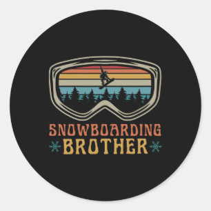 Adesivo Snowboard Brother Match Family Snowboard Tri