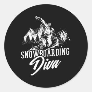 Adesivo Snowboard Diva Freestyle Winter