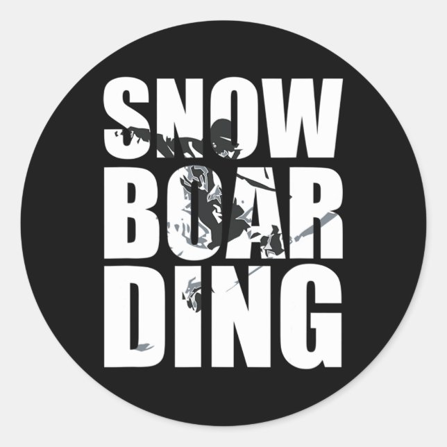 Adesivo Snowboard Dizendo Para Ventiladores De Wintersport (Frente)