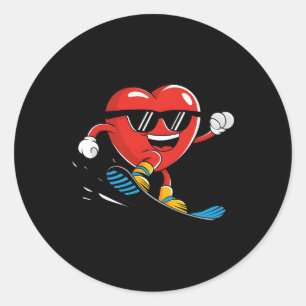 Adesivo Snowboard Heart Snowboard Boys G