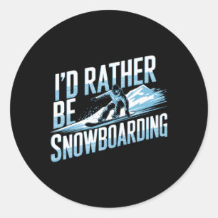 Adesivo Snowboard Lover Humor Design Funny Snowboarder