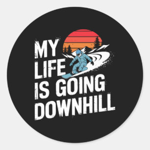 Adesivo Snowboard Lover Humor Design Funny Snowboarder