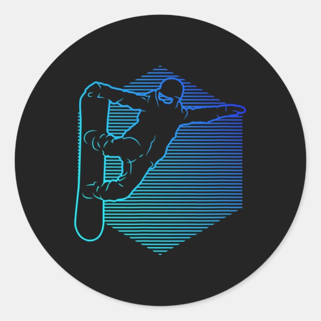 Adesivo Snowboard Mulheres Snowboard Snowboard (Frente)