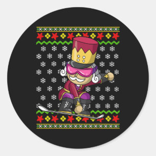 Adesivo Snowboard Nutcracker Snowboard Ugly Christmas S