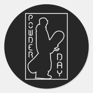 Adesivo Snowboard Ski Winter Sports Snow Day Logo