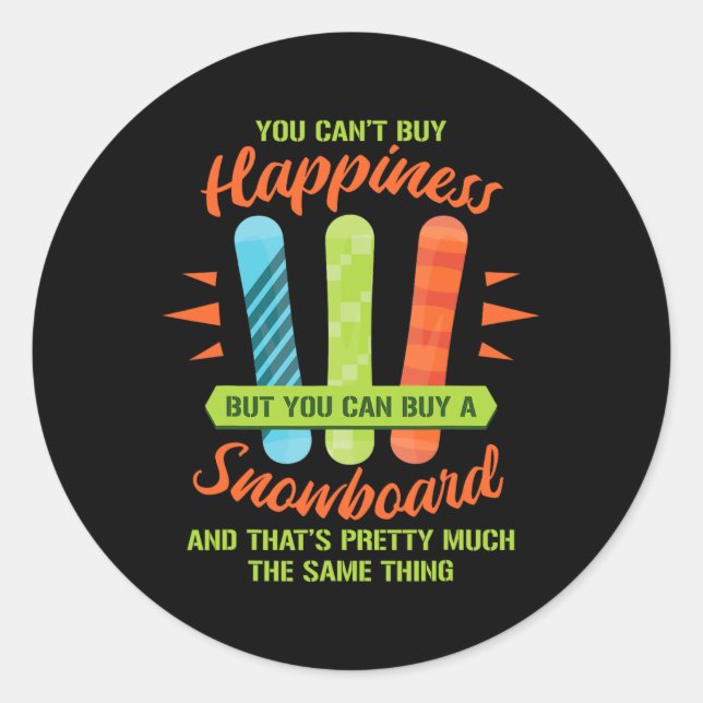 Adesivo Snowboard Skiing Engraçado Snowboard Snowboarder G (Frente)