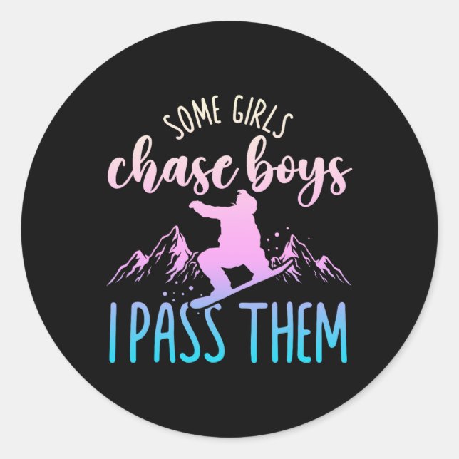 Adesivo Snowboard Snowboard Algumas Meninas Chase Boys I P (Frente)