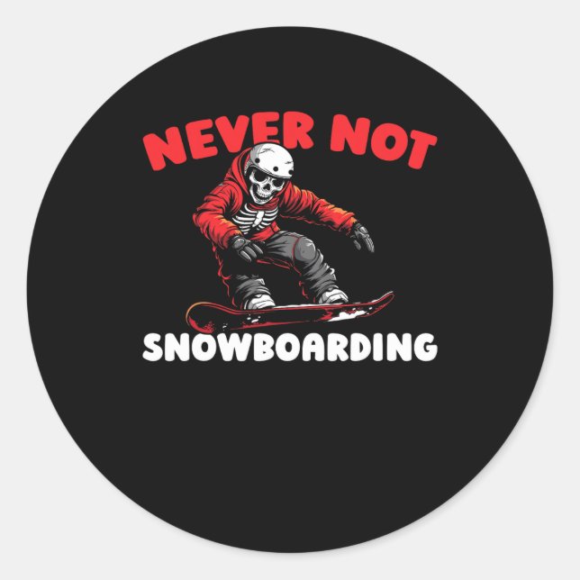 Adesivo Snowboard - Snowboard de inverno - Snowboarder des (Frente)