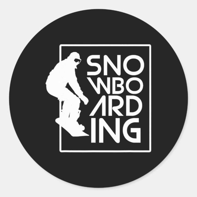 Adesivo Snowboard Snowboard Gift Love Snowboard (Frente)