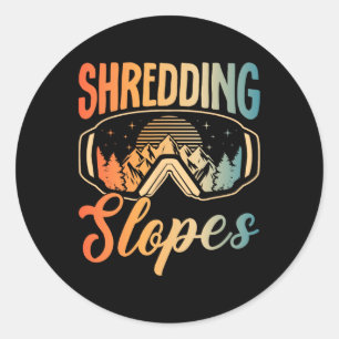 Adesivo Snowboard Snowboard Outfit Shreding Slopes Sno