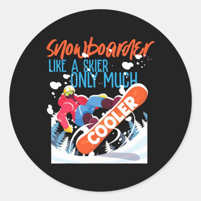 Adesivo Snowboard Snowboard Snowboard Snowboarder Como Um  (Frente)