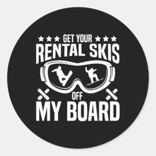 Adesivo Snowboard Snowboard Tire O Seu Aluguel Do Meu