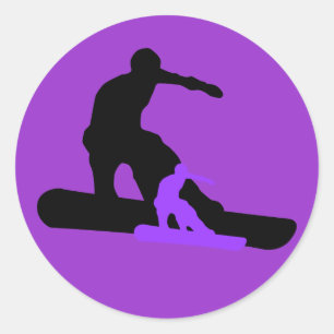 Adesivo snowboard. sombra.