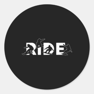 Adesivo Snowboard Study Snowboard dá presentes a homens Mu