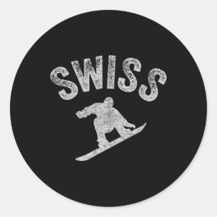 Adesivo Snowboard Suiça Suiça Snowboarder Legal Snowb