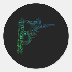 Adesivo Snowboard Winter Sport Men's Snowboard