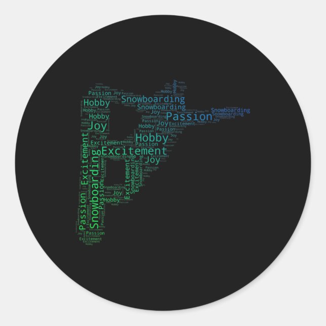 Adesivo Snowboard Winter Sport Men's Snowboard (Frente)