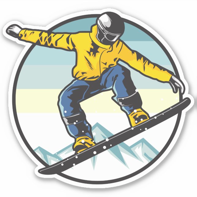 Adesivo Snowboarder (Frente)