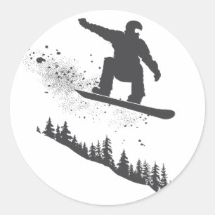 Adesivo Snowboarder