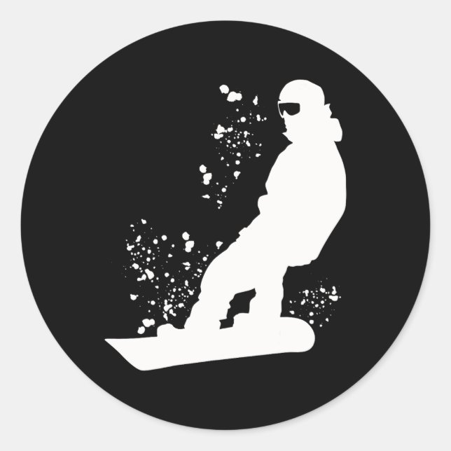Adesivo Snowboarder Colorful Snowboard 11 (Frente)