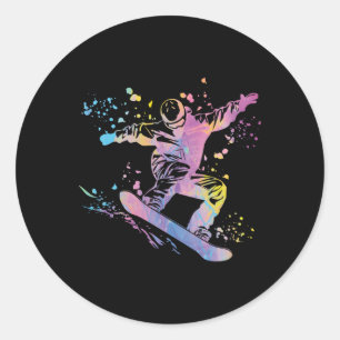 Adesivo Snowboarder Colorful Snowboard 48